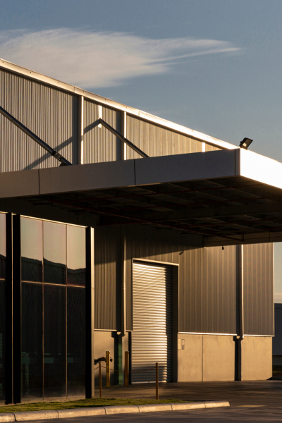 Industrial office & warehouse architecture bathed in afternoon l Industrial office & warehouse architecture bathed in afternoon l